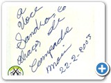 Aut�grafo de Compadre Moreira