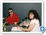 Ravel e Rejane Imperial no comando do programa Show do Ravel, transmitido pela R�dio American Sat para todo o Brasil