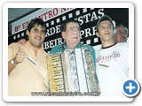 Fioravante, M�rio Zan, e um amigo no 8� Encontro de Sanfoneiro