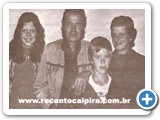 Goi�, sua esposa Hilda e seus filhos Mary e Hilger