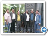 Eli Silva, Vilino, Parentinho, Jo�o Miranda, Jackson Antunes e Jos� Gomes no centro de S�o Paulo 