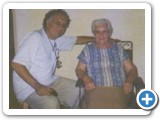 Jos� Caetano Erba ao lado de sua m�e D. Antonia