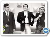 Leandro e Leonardo com Hebe Camargo no SBT