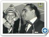Jorge Paulo e Nascin Filho - Festa do Trof�u Chap�u de Couro em 1964