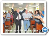 Tinoco e Ramiro Vi�la na comemora��o dos 91 anos de Tinoco em Botucatu-SP