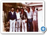 Ti�o Carreiro e Dino Franco na casa do Vieirinha - 12-02-1983
