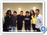Dinah, C�zar, Gilmar, Gilberto, Edna e Paulinho